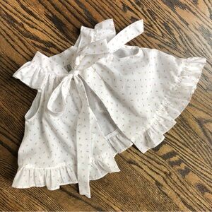 Ruffled Swing Top with Floral Print